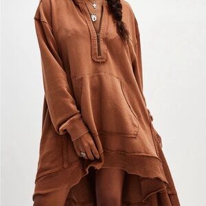 Free people north sweatshirt in fawn